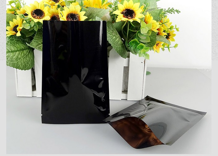 ถุงแบนฟอยล์สีเงาต่างๆ ซีล 3 ด้าน (เมทัลไลท์)