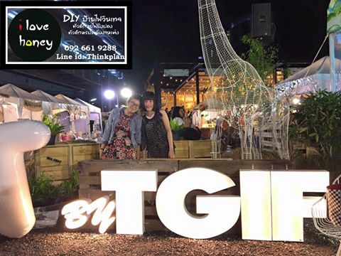ป้ายไฟปิงปอง ป้ายไฟงานอีเว้นท์ T-gife สถานนีรถไฟฟ้า BTS ทองหล่อ
