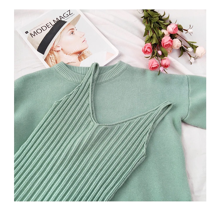 พรีออเดอร์ - เดรสไหมพรม Pre - DT150 (สีเขียวมิ้น)