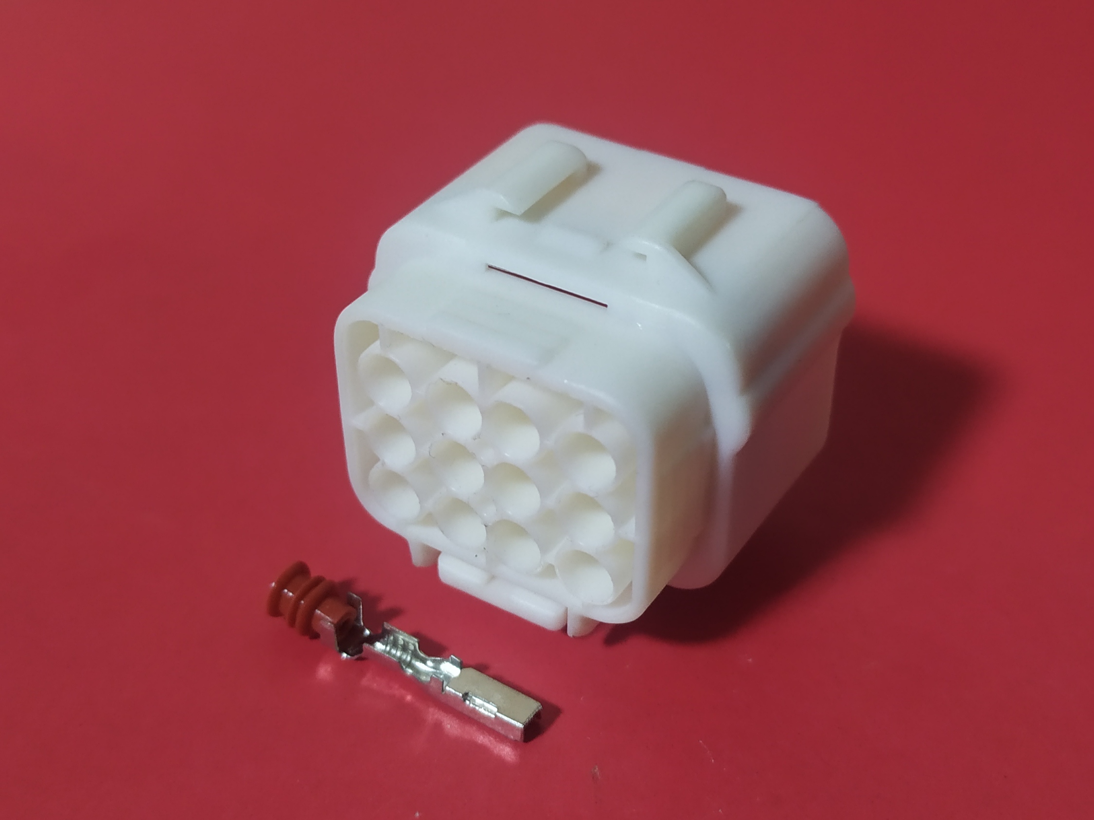 12 พิน ขาว/ส้ม #0152