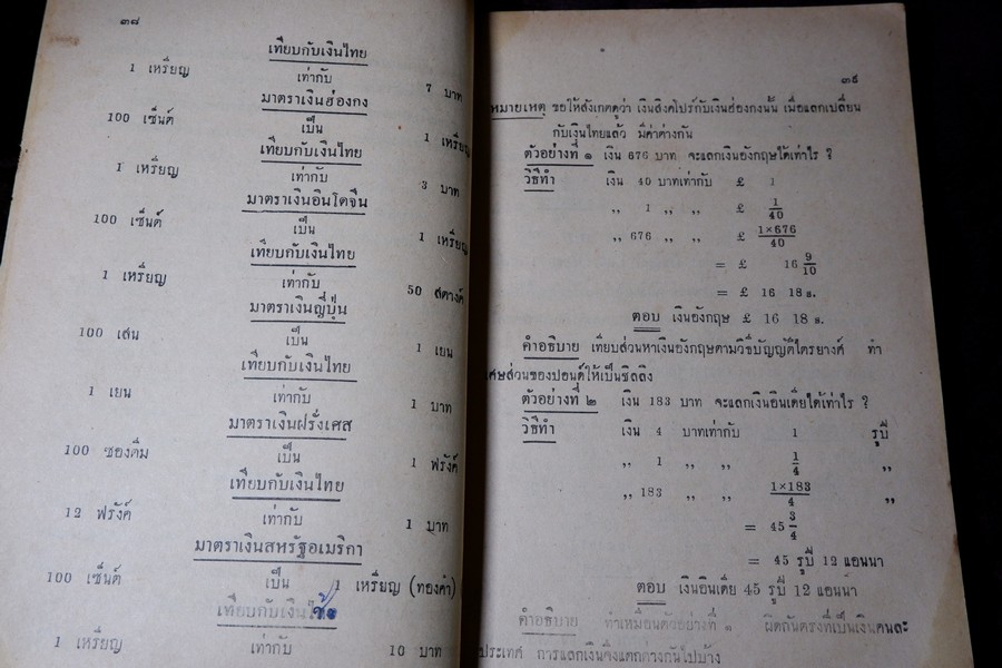 เลขคณิต มัธยมปีที่3 โดย ขุนประสงค์จรรยา ปี 2492
