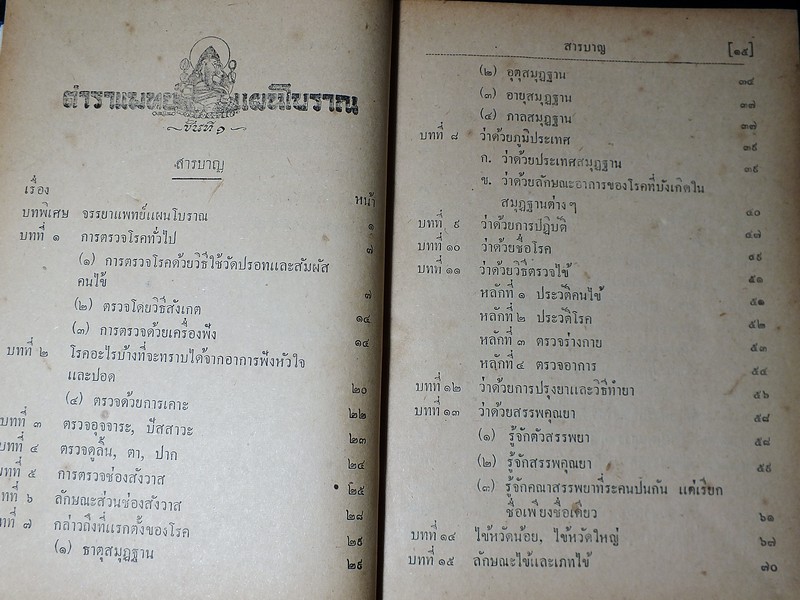ตำราเเพทย์เเผนโบราณ ชั้นที่ 1 เป็นตำราเล่มสำคัญ โดย นายร้อยเอก ขุนโยธาพิทักษ์ ปี 2493