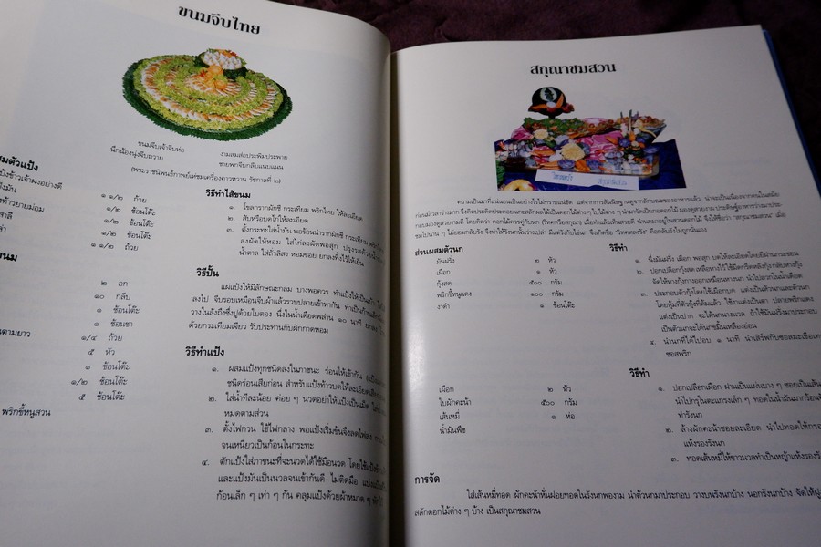 ตำรับเครื่องว่างเเละขนมไทย โดย กรมอาชีวศึกษา ปกเเข็ง 165 หน้า ปี 2535