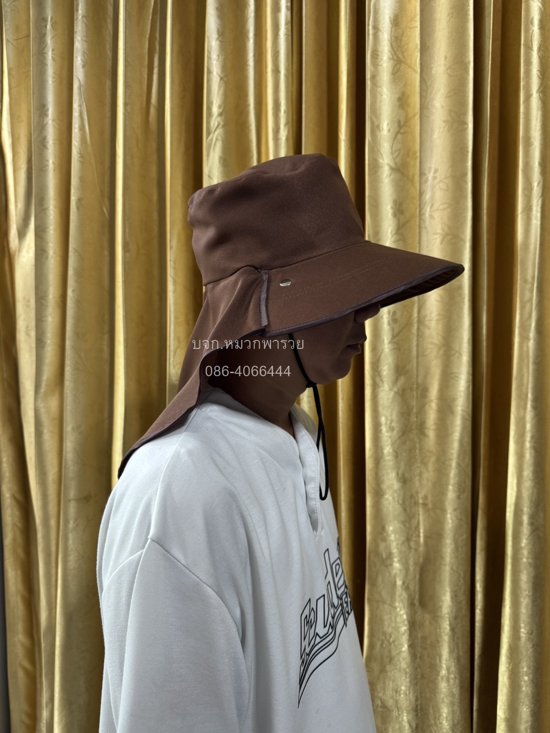 หมวกคลุมหน้าทรงค้างคาว หมวกคลุมหน้ากันแดดถอดแยกชิ้นได้