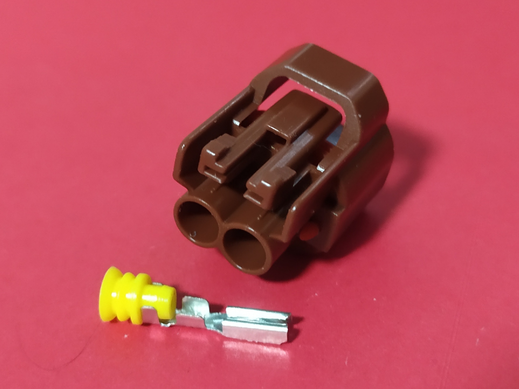 2 พิน น้ำตาล #0033 ร่องขวา