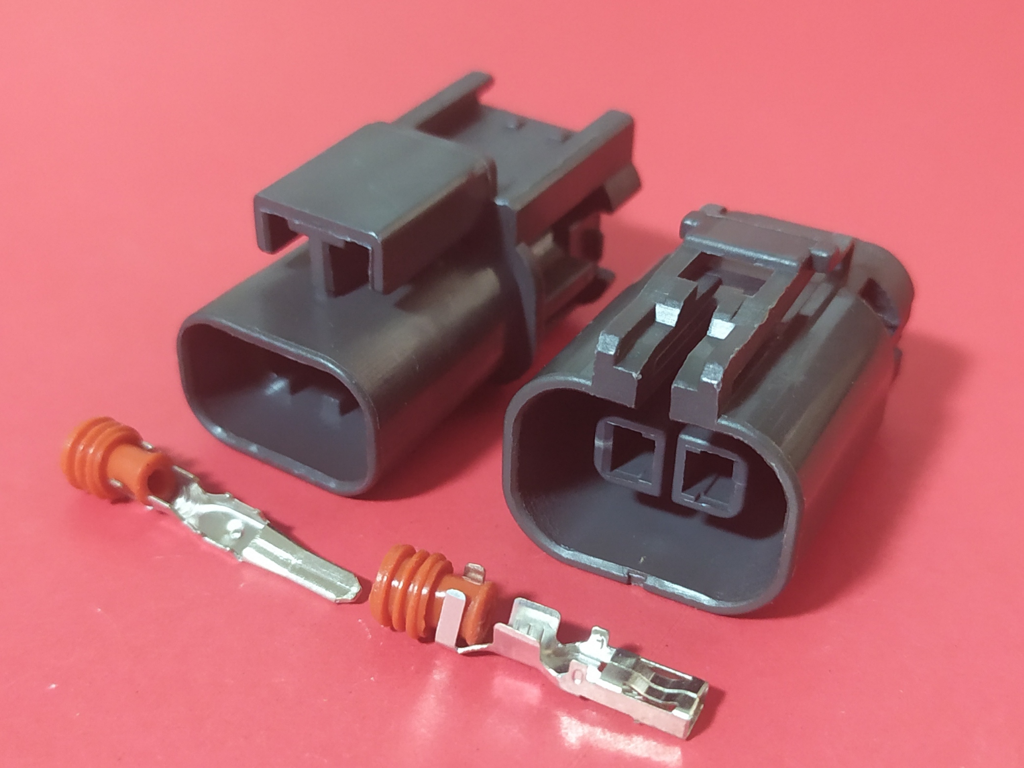 2 พิน เทา 2.8 มม. (ตัวผู้) #7029A