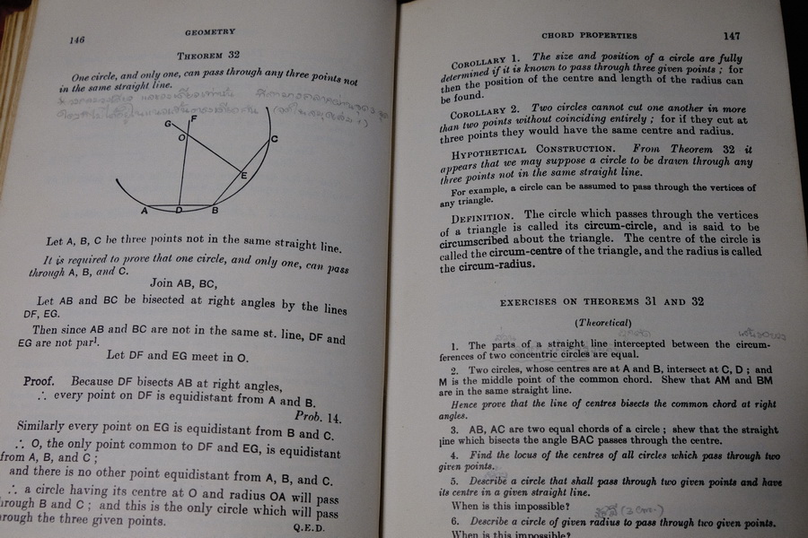 A School Geometry Part 1-6 by H.S.HALL & F.H.STEVENS ปกแข็ง ปี 1967