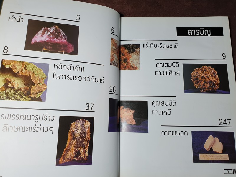 เเร่ โดย กรมทรัพยากรธรณี ปกแข็ง 270 หน้า ปี 2543