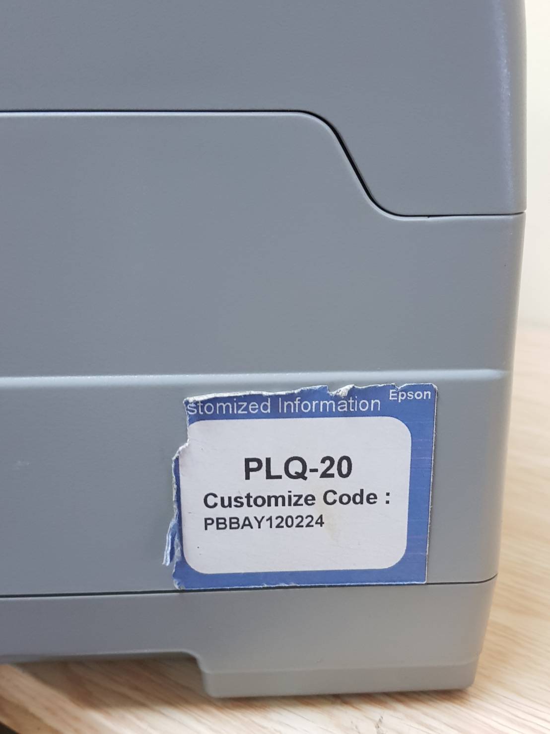 เครื่องพิมพ์สมุด Passbook printer EPSON PLQ-20 มือสอง