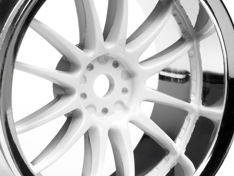 Work XSA 02C Wheel 26mm. Chrome/White (3mm Offset)