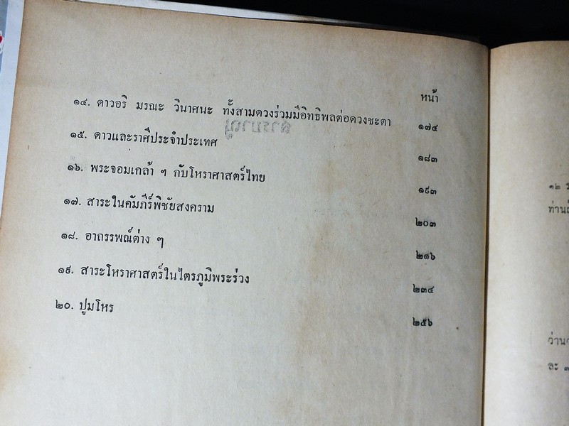 ปัจฉิมภาคเเห่งโหราศาสตร์ โดย พลูหลวง ปกแข็ง 284 หน้า ปี 2514