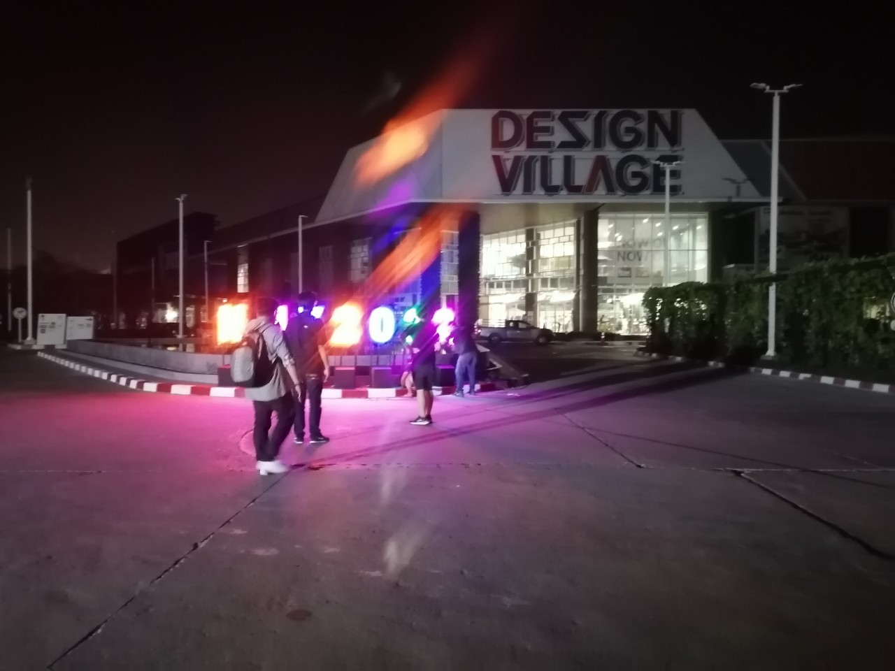 งานป้ายไฟปีใหม่ ป้ายไฟ HAPPY NEW YEAR