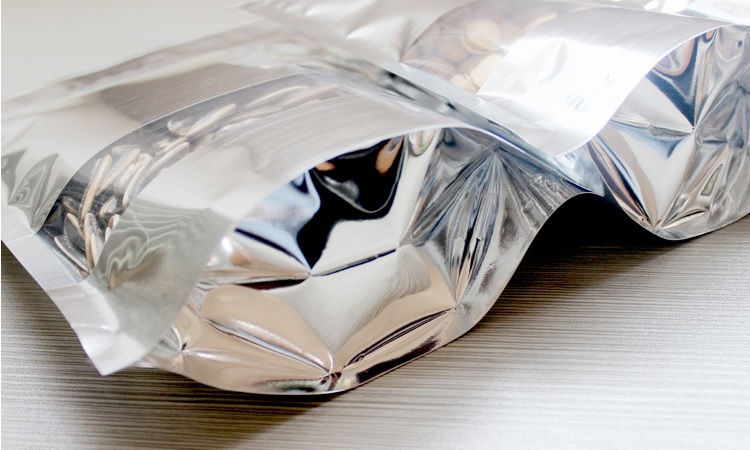 ถุงฟอยล์ซิปล็อคตั้งได้ - ฟอยล์เงินหน้าต่างสี่เหลี่ยมใส