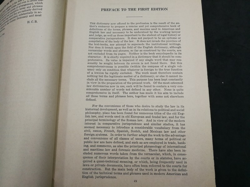 Black's Law Dictionary by Henry Cambell Black hardcopy copyright 1951 (พ.ศ.2494)