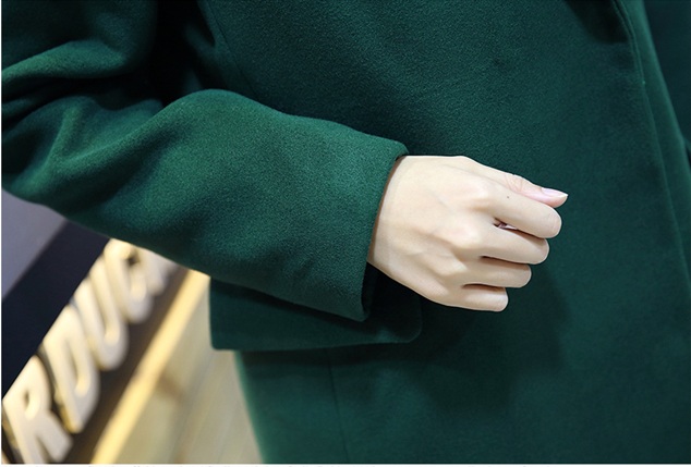 พรีออดเอร์ - เสื้อโค้ทผ้าวูลกันหนาว Pre - CT645 (สีเขียว)