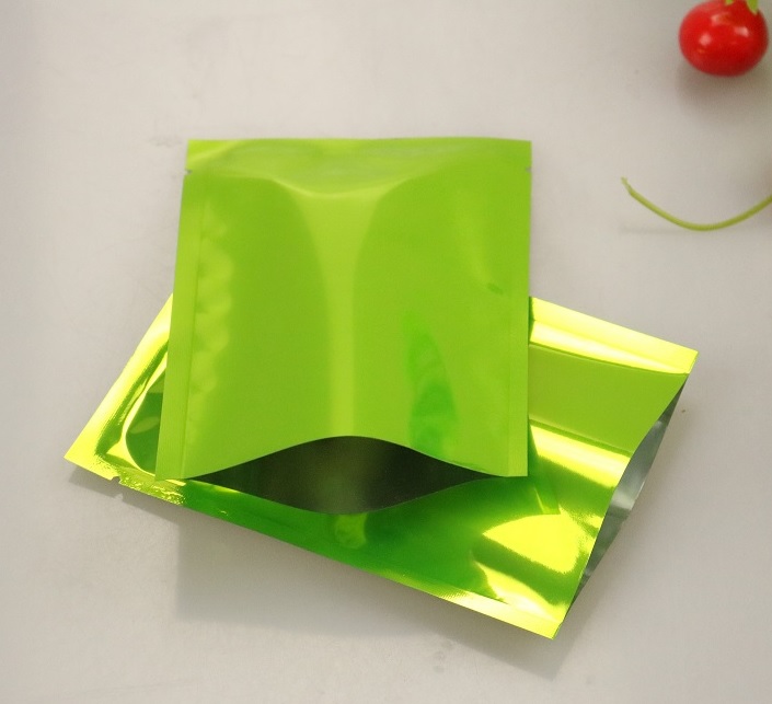 ถุงแบนฟอยล์สีเงาต่างๆ ซีล 3 ด้าน (เมทัลไลท์)