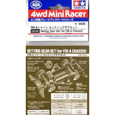 Setting Gear Set (for FM-A,Super X/XX Chassis)
