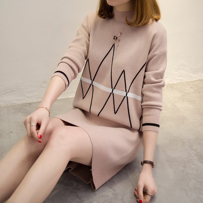 พรีออเดอร์ - เดรสไหมพรม Pre - DT164 (สีน้ำตาลอ่อน)