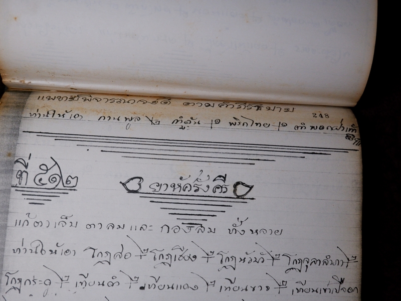 ตำรายาไทยเเผนโบราณ เขียนด้วยลายมือ เล่ม 1 ของ ลพ.อินทร์ เเละ พระอาจารย์นิยม วัดเขาตะเครา จ.เพชรบุรี (Pre-Order สอบถาม)