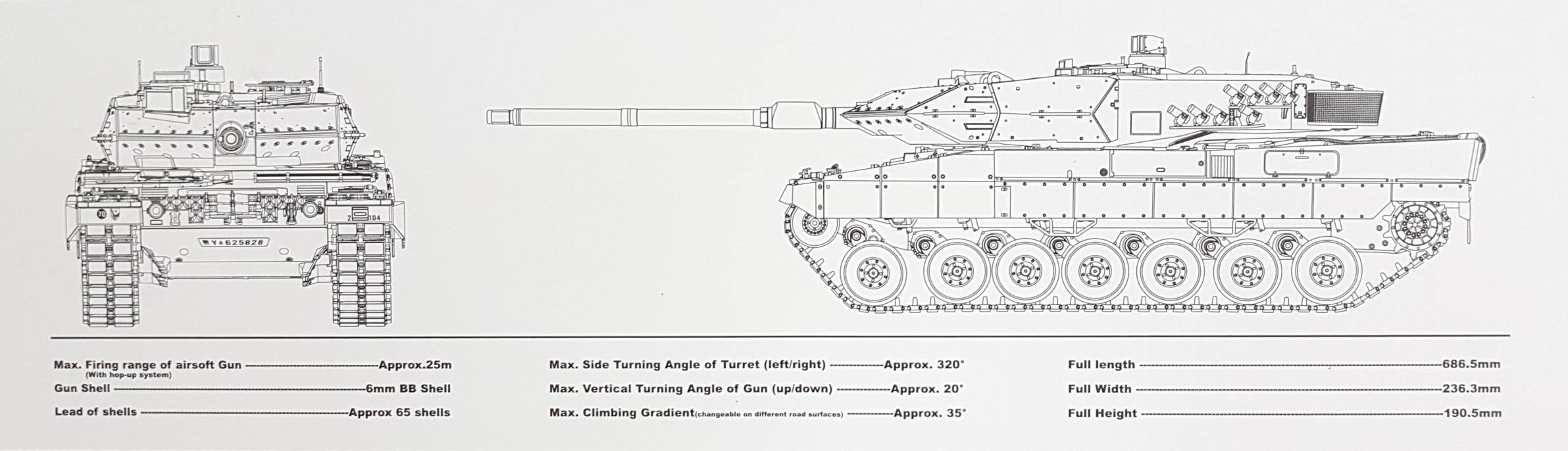 Leopard 2 A6 Main Battle Tank (Steel Gear/7.0 Ver.)