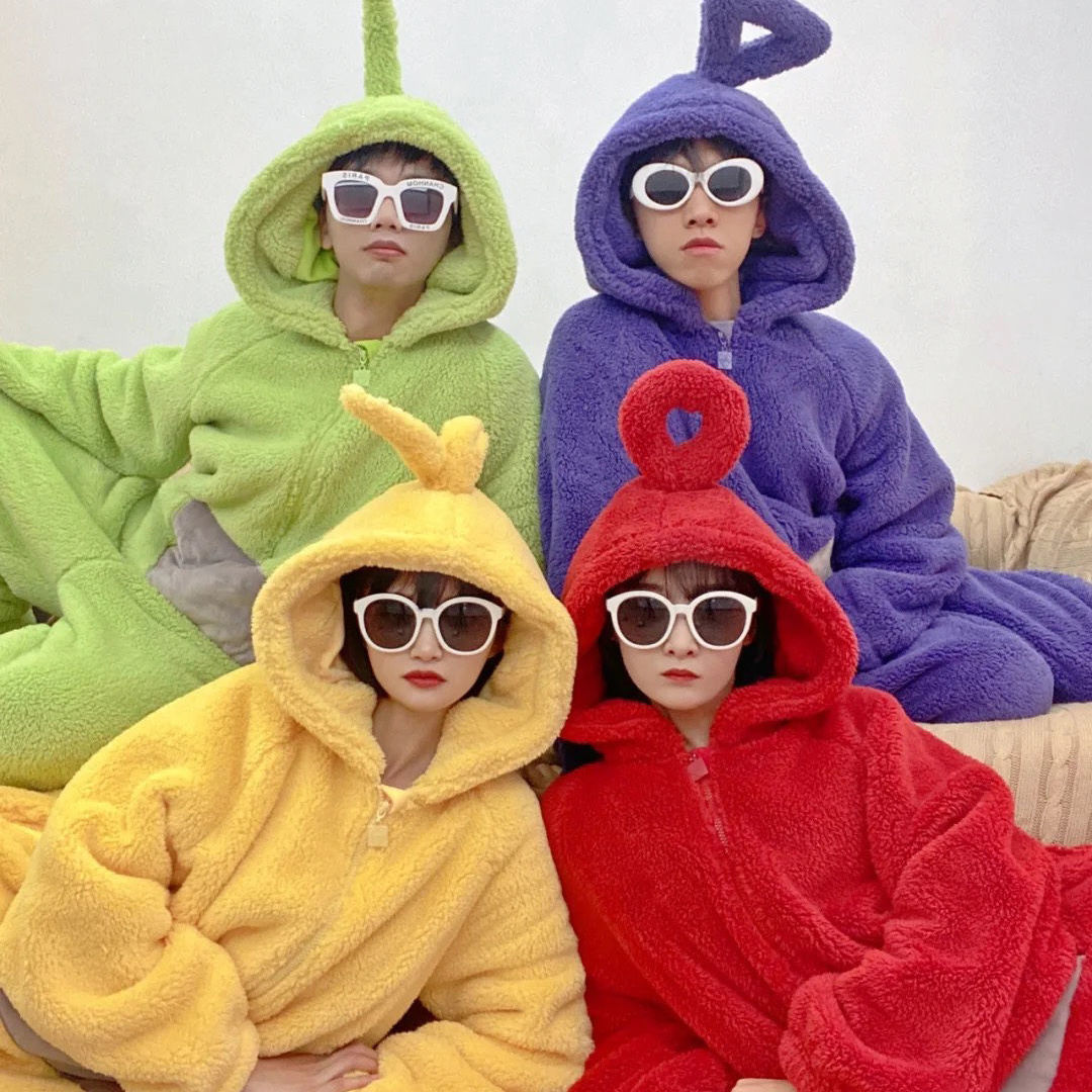 ชุดนอนมาสคอต เทเลทับบี้ /Teletubbies / สีแดง
