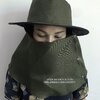 หมวกคลุมหน้าเกรดA สีเขียวขี้ม้า