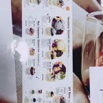 ป้ายกล่องไฟLED #ป้ายเมนูอาหาร - ติดอะคริลิคด้านนอกใส ด้านในสีขาวนม