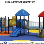 เครื่องเล่นสนามกลางแจ้ง (size L) size 1190x350x390 cm