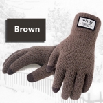 พร้อมส่ง - ถุงมือกันหนาวผู้ชาย GT282 (สีน้ำตาล)