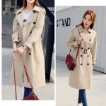 พร้อมส่ง - Trench Coat เสื้อโค้ททรงยาว CT210 (สีเบจ)