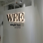 ป้ายอักษรโลหะไฟออกหลัง #WEE ติดตั้งป้ายสยามเซ็นเตอร์