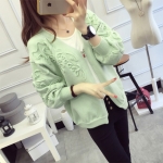 พรีออเดอร์ - เสื้อคาร์ดิแกนกันหนาว Pre - CT650 (สีเขียว)