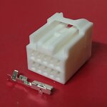 10 พิน ขาว กระจกมองข้าง Toyota. #5831