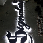 ป้ายอักษรโลหะ ติดไฟออกหลัง #Signature