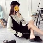 พรีออเดอร์ - เดรสไหมพรม Pre - DT127 (สีดำ)