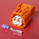 2 พิน ส้ม ร่องล่าง Honda #0891