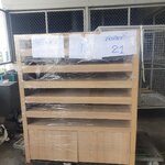 ชั้นวางของไม้ มีลิ้นชัก มือสอง