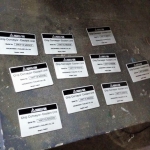 ป้ายเนมเพลต กัดกรด อลูมิเนียมกัดกรด