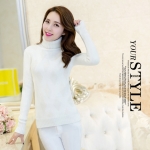 พรีออเดอร์ - เสื้อไหมพรมแฟชั่น Pre - ST629 (สีขาว)