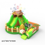 บ้านลมขนาด 800x650x475 cm สินค้าผลิตและออกแบบได้ลงตัวและน่ารักสุดๆ พร้อด้วยฟังท์ชั่นที่เสริมสร้างพัฒนาการและจินตนาการได้อย่างครบครัน มีสีสันสดใสออกแบบมาเพื่อกระตุ้นประสาทตาในการมองเห็นของเด็กๆ เหมาะสำหรับเด็กอายุ 3-10 ขวบน้ำหนักโดยรวมไม่เกิน 100 กิโลกรัม 