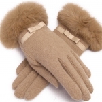 พร้อมส่ง - ถุงมือกันหนาว GT221 (สีน้ำตาล)