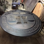 ป้ายกัดกรด ทองแดงรมดำ @สภาทนายความ