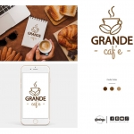 ออกแบบโลโก้ ร้านGRAND Caf'e