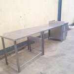 โต๊ะสแตนเลสพร้อมลิ้นชัก มือสอง