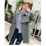 พร้อมส่ง - Trench Coat เสื้อโค้ท CT222 (สีเขียว)