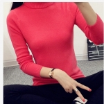 พรีออเดอร์ - เสื้อไหมพรมคอเต่า Pre - ST611 (สีชมพู)