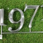ป้ายเลขที่ อักษรซิงค์3มิติ ''1971''