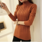 พรีออเดอร์ - เสื้อไหมพรมคอเต่า Pre - ST740 (สีน้ำตาล)