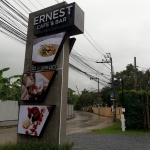 ป้าย tower ร้าน #ERNEST เลียบด่วนรามอินทรา #ป้ายกล่องไฟ