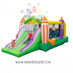 บ้านลมขนาด 560x325x220 cm สินค้าผลิตและออกแบบได้ลงตัวและน่ารักสุดๆ พร้อด้วยฟังท์ชั่นที่เสริมสร้างพัฒนาการและจินตนาการได้อย่างครบครัน มีสีสันสดใสออกแบบมาเพื่อกระตุ้นประสาทตาในการมองเห็นของเด็กๆ เหมาะสำหรับเด็กอายุ 3-10 ขวบน้ำหนักโดยรวมไม่เกิน 100 กิโลกรัม